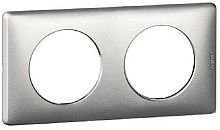 Рамка универсальная Legrand Celiane 2-м. металл титан  картинка